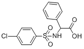 2-([(4-CHLOROPHENYL)SULFONYL]AMINO)-2-PHENYLACETIC ACID 化学構造式