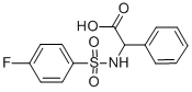 2-([(4-FLUOROPHENYL)SULFONYL]AMINO)-2-PHENYLACETIC ACID Struktur