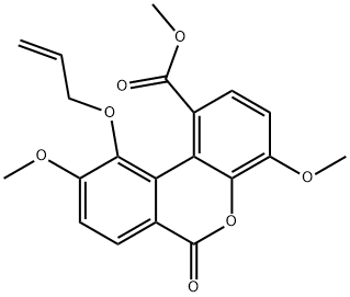 10-O-Allyl-3,8-deshydroxy-9-O-Methyl Luteic Acid Methyl Ester, 1173188-31-2, 结构式