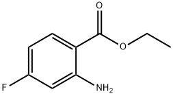 2-氨基-4-氟苯甲酸乙酯 结构式