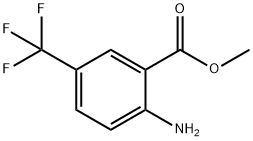 2-アミノ-5-(トリフルオロメチル)安息香酸メチル 化学構造式