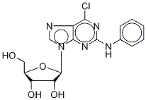 2-PhenylaMino-6-chloropurine-9-β-D-riboside Struktur