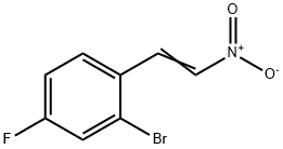 2-BroMo-4-fluoro-1-((E)-2-nitrovinyl)benzene Struktur