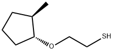 Ethanethiol, 2-[(2-methylcyclopentyl)oxy]-, trans- (9CI) Struktur