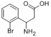 3-氨基-3-(2-溴苯基)丙酸, 117391-48-7, 结构式
