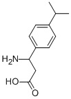 3-アミノ-3-(4-イソプロピルフェニル)プロピオン酸 化学構造式