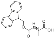 L-アラニン-N-FMOC-15N 化学構造式