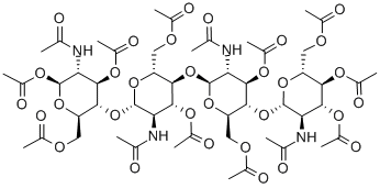 Chitotetraose Tetradecaacetate Struktur