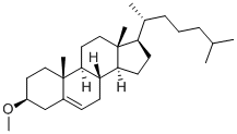 3β-メトキシコレスタ-5-エン 化学構造式