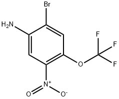 2-溴-5-硝基-4-三氟甲氧基苯胺, 1174005-83-4, 结构式