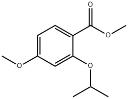 4-甲氧基-2-(1-甲基乙氧基)苯甲酸甲酯 结构式