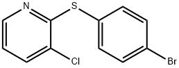 2-(4-bromophenylsulfanyl)-3-chloropyridine Structure