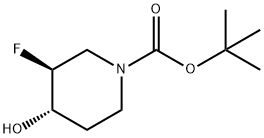 N-BOC-(3S,4S)-3氟-4-羟基哌啶, 1174020-44-0, 结构式