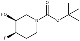 (3S,4R)-4-氟-3-羟基-1-哌啶羧酸叔丁酯,1174020-46-2,结构式