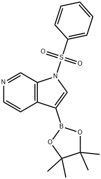 1-(Phenylsulfonyl)-3-(4,4,5,5-tetraMethyl-1,3,2-dioxaborolan-2-yl)-1H-pyrrolo[2,3-c]pyridine Struktur