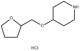 4-(TETRAHYDRO-2-FURANYLMETHOXY)PIPERIDINEHYDROCHLORIDE Structure