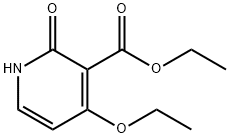 Ethyl 4-Ethoxy-2-oxo-1,2-dihydropyridine-3-carboxylate Struktur
