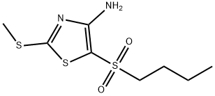 4-AMINO-5-BUTYLSULFONYL-2-METHYLTHIOTHIAZOLE Struktur