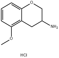 2H-1-Benzopyran-3-aMine, 3,4-dihydro-5-Methoxy-, hydrochloride Struktur