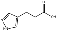3-(1H-吡唑-4-基)丙酸 结构式