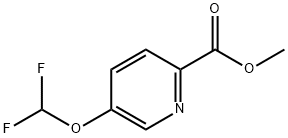 5-(二氟甲氧基)吡啶甲酸甲酯 结构式