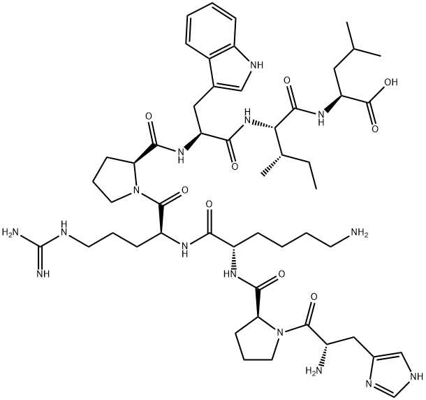 HIS-PRO-LYS-ARG-PRO-TRP-ILE-LEU, 117442-28-1, 结构式