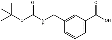 3-(N-Boc-氨甲基)苯甲酸, 117445-22-4, 结构式