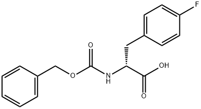 CBZ-4-FLUORO-D-PHENYLALANINE, 117467-73-9, 结构式