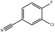 3-クロロ-4-フルオロベンゾニトリル 化学構造式