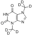 テオブロミン-D6 化学構造式
