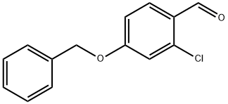 4-(ベンジルオキシ)-2-クロロベンズアルデヒド 化学構造式