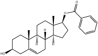 アンドロスタ-5-エン-3β,17β-ジオール17-ベンゾアート 化学構造式