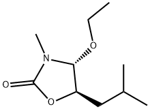 2-Oxazolidinone,4-ethoxy-3-methyl-5-(2-methylpropyl)-,trans-(9CI) 化学構造式
