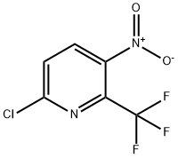 6-Chloro-3-nitro-2-(trifluoromethyl)pyridine 化学構造式