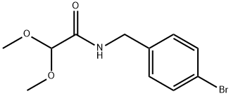 N-(4-溴苄基)-2,2-二甲氧基乙酰胺 结构式