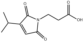 2,5-Dihydro-3-(1-methylethyl)-2,5-dioxo-1H-pyrrole-1-propanoic acid Structure
