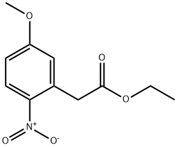 2-(5-甲氧基-2-硝基苯基)乙酸乙酯, 117559-88-3, 结构式