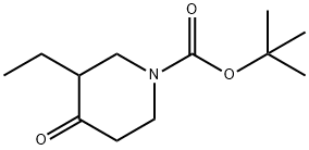 1-BOC-3-ETHYL-PIPERIDIN-4-ONE 结构式