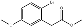 BENZENEACETIC ACID, 2-BROMO-5-METHOXY-, METHYL ESTER Struktur