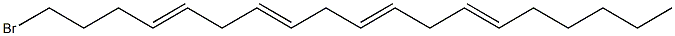 4Z,7Z,10Z,13Z-NONADECATETRAENYL BROMIDE Structure