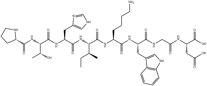 H-PRO-THR-HIS-ILE-LYS-TRP-GLY-ASP-OH Structure