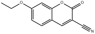 3-シアノ-7-エトキシクマリン 化学構造式