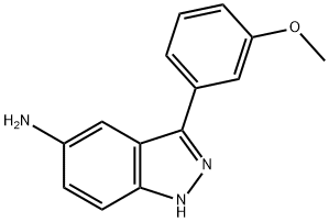 3-(3-甲氧苯基)-1H-吲唑-5-胺, 1176588-15-0, 结构式