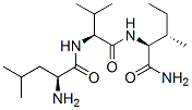 leucyl-valyl-isoleucinamide Structure