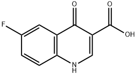 6-FLUORO-4-OXO-1,4-DIHYDRO-3-QUINOLINECARBOXYLIC ACID Structure