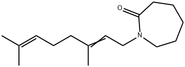 1-geranylazacycloheptan-2-one Structure