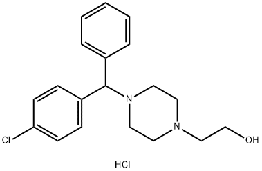 4-[(4-Chlorophenyl)Phenylmethyl]-1-Piperazineethanol Hydrochloride Structure