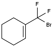 1-(BROMODIFLUOROMETHYL)CYCLOHEX-1-ENE, 117711-60-1, 结构式