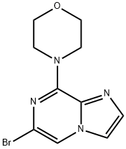 6-溴-8-吗啉咪唑并[1,2-A]吡嗪, 117718-93-1, 结构式