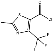 2-メチル-4-(トリフルオロメチル)-1,3-チアゾール-5-カルボニルクロリド 化学構造式